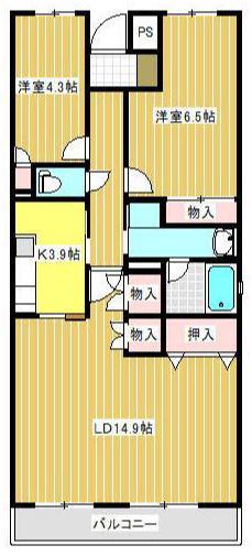 グランフォーレ(2LDK/2階)の間取り写真