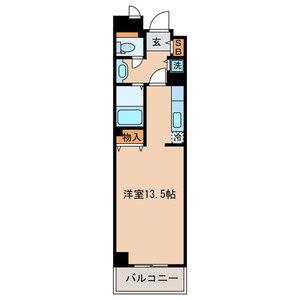 アレグレット掃部宿(ワンルーム/8階)の間取り写真