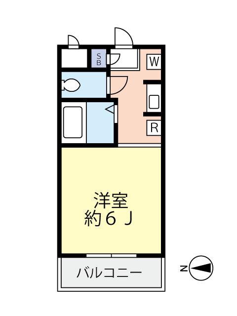 グランヴァン四谷三丁目(ワンルーム/1階)の間取り写真