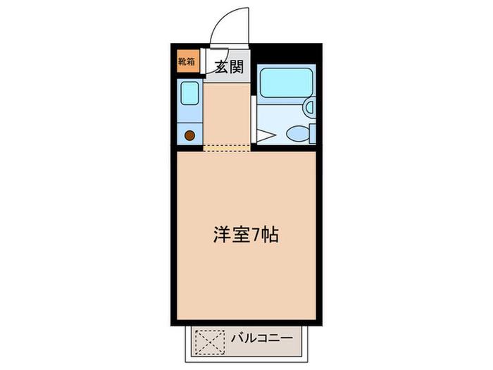 NEXTCOURT神戸ウエスト(ワンルーム/1階)の間取り写真