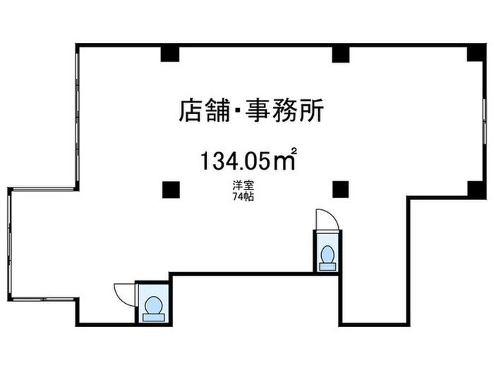 ゴールデンハウス(ワンルーム/2階)の間取り写真