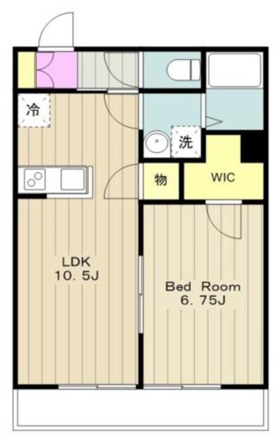 ラフィネ(1LDK/3階)の間取り写真