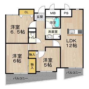 フレアコート京橋(3LDK/7階)の間取り写真