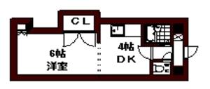 エンドレス三井南5条I(1DK/9階)の間取り写真