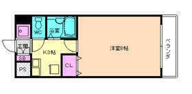 エクセレント上新12(1K/2階)の間取り写真
