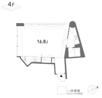 GROVE(ワンルーム/4階)の間取り写真