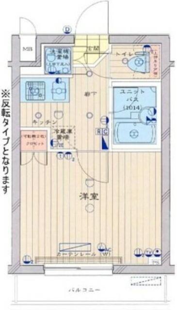 ルーブル荻窪伍番館(1K/4階)の間取り写真