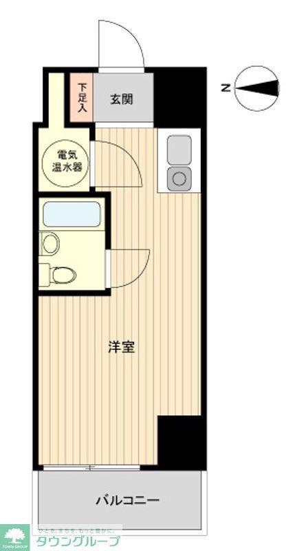 ライオンズマンション九段第二(ワンルーム/7階)の間取り写真