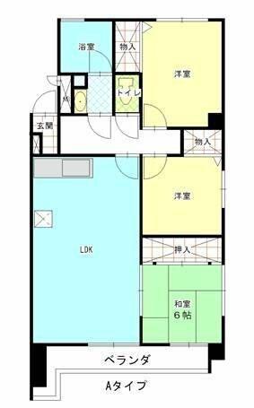 レジデンス翔(3LDK/1階)の間取り写真