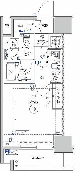 セジョリ板橋坂下(1K/3階)の間取り写真