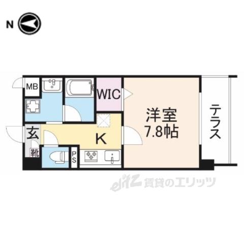 プリマヴェリーレ(1K/2階)の間取り写真