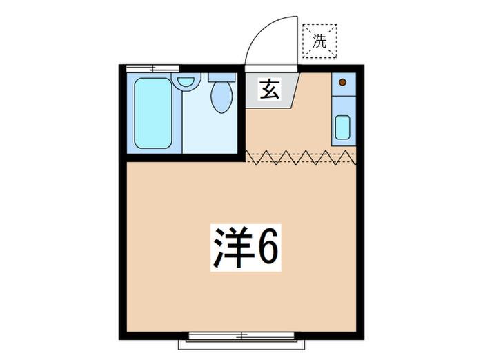 SAGAMI LAKE OFF(ワンルーム/1階)の間取り写真