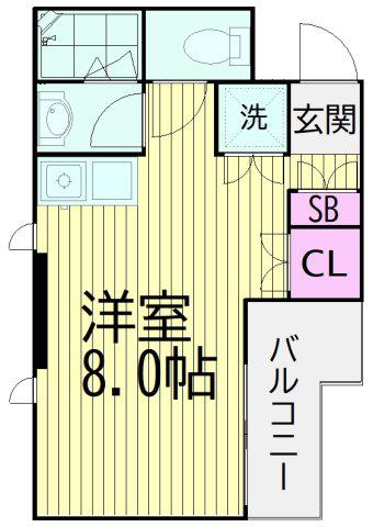 第一松栄ビル(ワンルーム/3階)の間取り写真