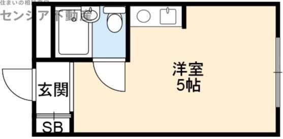 フューチャ2号館(ワンルーム/3階)の間取り写真