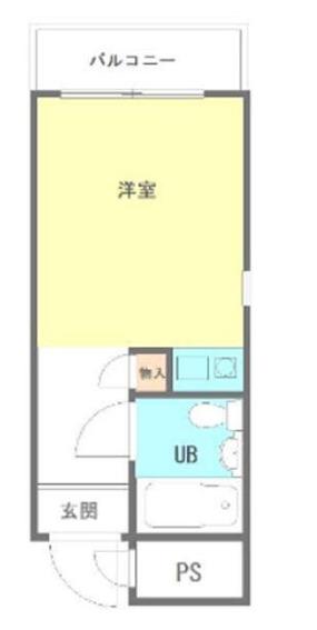 ハイシティ方南町(ワンルーム/4階)の間取り写真