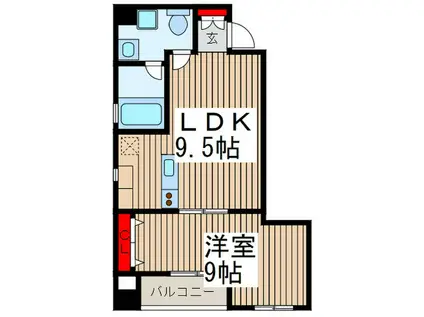アクシーズグランデ蕨II(1LDK/6階)の間取り写真