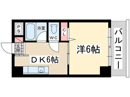 大旺第3マンション(1DK/3階)の間取り写真