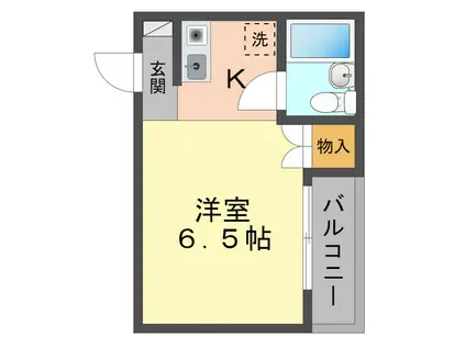 メゾンフォーレ(ワンルーム/2階)の間取り写真
