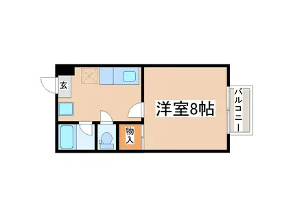 クレールKOBAYASHI(1K/1階)の間取り写真