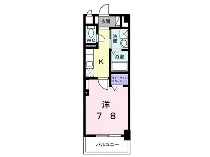 メゾン ド エートゥゼット(1K/2階)の間取り写真