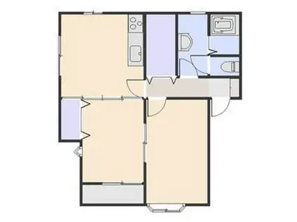 ドリーム(2LDK/1階)の間取り写真