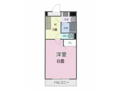 MYUIII(1K/1階)の間取り写真