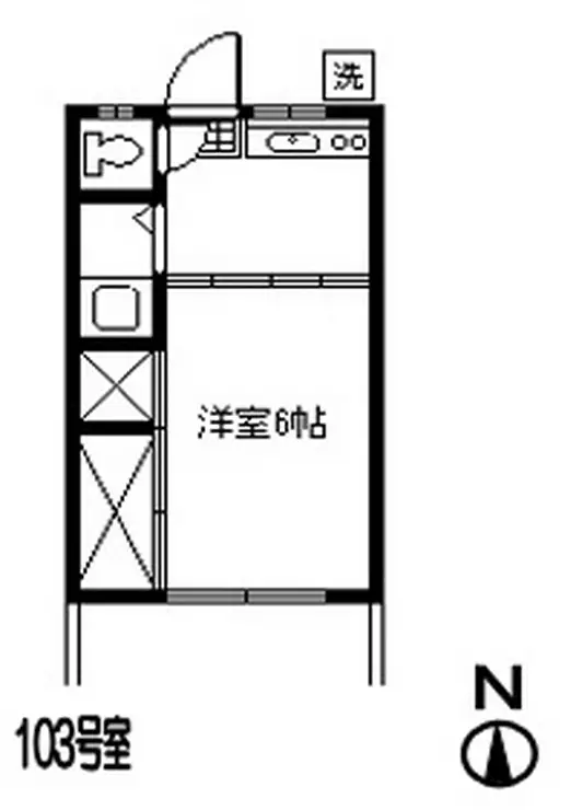 ホワイトコーポ 1階階 間取り