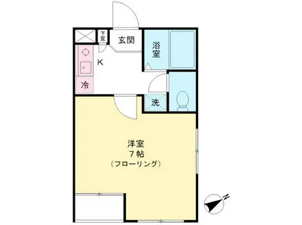 NKGARDEN(1K/1階)の間取り写真