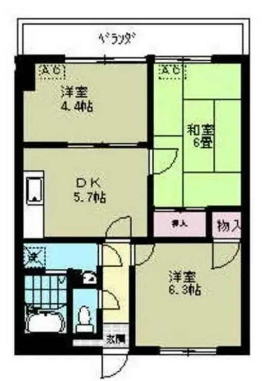 リブステージ横浜 4階階 間取り