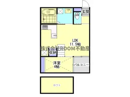 LARGO A・B(1LDK/1階)の間取り写真