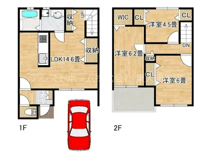 泉南プレミアムスイート(3LDK/1階)の間取り写真