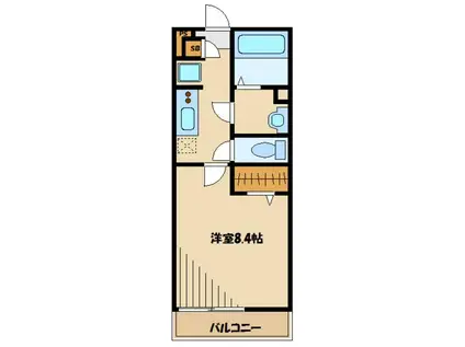 リブリ・URBAN TRUST(1K/3階)の間取り写真