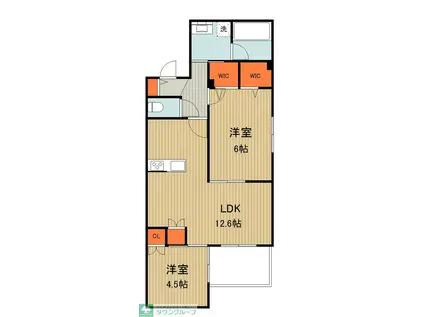 MARINE26(2LDK/2階)の間取り写真