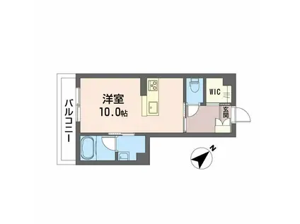 シャーメゾン クロシェット(ワンルーム/1階)の間取り写真