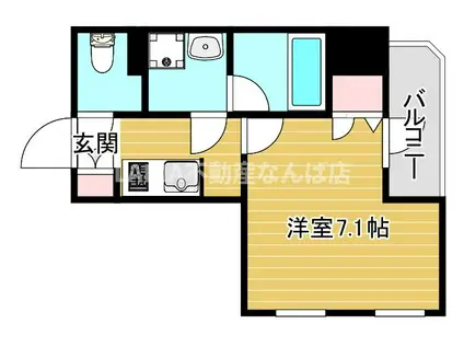 エスライズ日本橋(1K/14階)の間取り写真