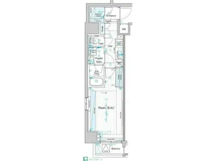 マキシヴ高島平(1K/4階)の間取り写真