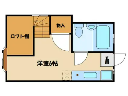 リバースよみうりランドイースト(ワンルーム/2階)の間取り写真