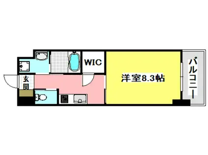 EXCELLENT KISHIBE(1K/6階)の間取り写真