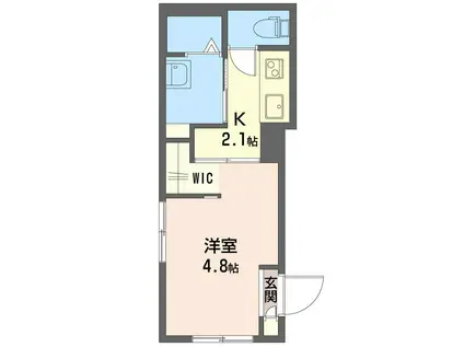 MAPLE・HOUSE(1K/1階)の間取り写真