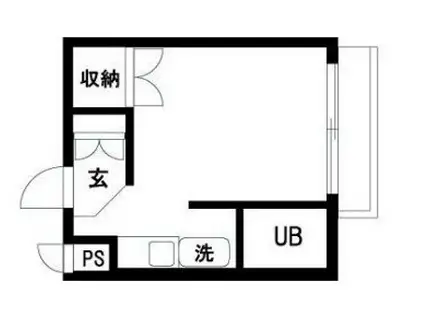 コスタ武蔵小杉(ワンルーム/3階)の間取り写真