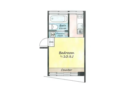 RBM目黒レジデンス(ワンルーム/4階)の間取り写真