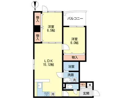 ANTHILL順一(2LDK/5階)の間取り写真