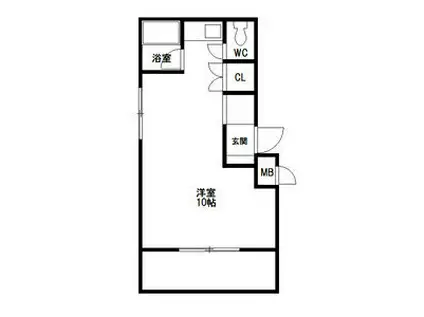 シティパレス南天神PART-1(ワンルーム/5階)の間取り写真