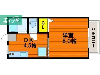 FINO AOE(1DK/1階)の間取り写真