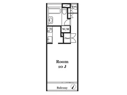 クレイハウス学芸大(1K/3階)の間取り写真