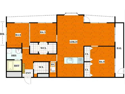 ブリリアンドゥメール(4LDK/1階)の間取り写真