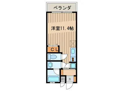 RIVA ACERO(ワンルーム/2階)の間取り写真