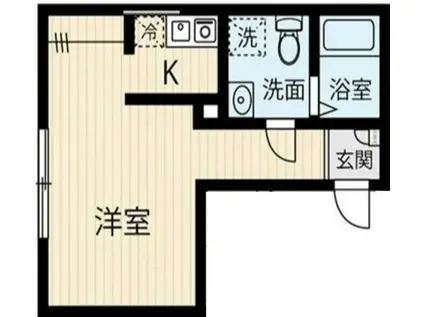 レオーネ八広(ワンルーム/1階)の間取り写真