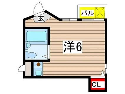 メゾンサトウ(ワンルーム/3階)の間取り写真