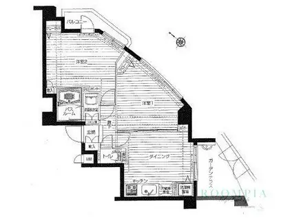 エルミタージュ荻窪(2DK/1階)の間取り写真